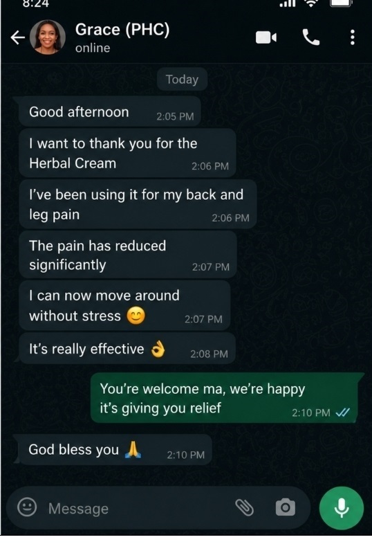 Person relieved from headache